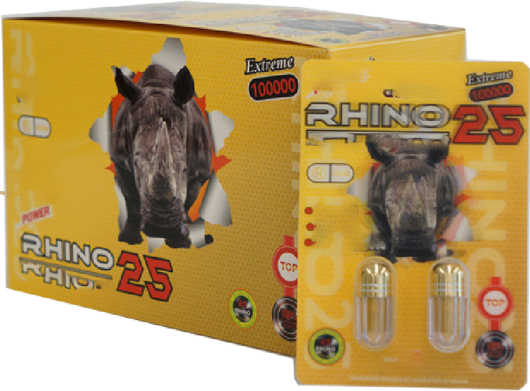 Rhino | Power 25 100000 Double 40 Pills Pack