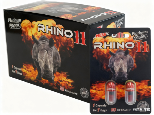 Rhino |  Platinum 11 5000k Double 40 Pills Pack