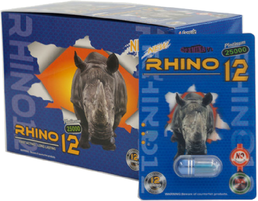 Rhino | Platinum 12 25000 Single 20 Pills Pack