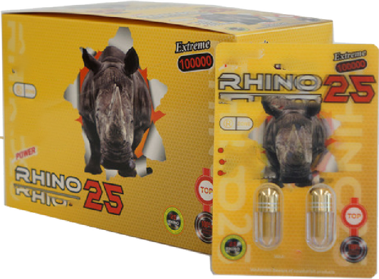 Rhino |  Power 25 100000 Double 40 Pills Pack