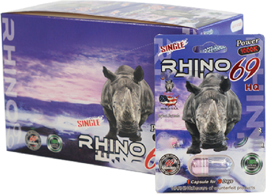 Rhino | Power 69 1000K Single 20 Pills Pack
