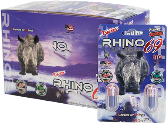 Rhino |  Power 69 2000K Double 40 Pills Pack