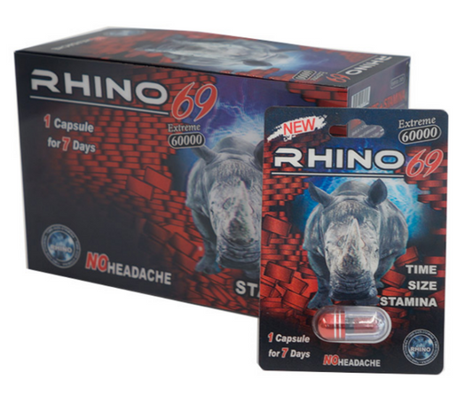 Rhino | 69 60000 Single 20 Pills Pack