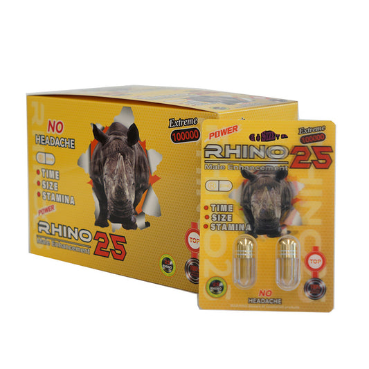 Rhino |  Power 25 100000 Double 40 Pills Pack