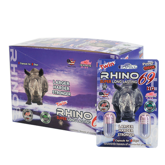 Rhino |  Power 69 2000K Double 40 Pills Pack